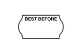 METO BEST BEFORE 22X12MM 722 BEST BEFORE FREEZER GRADE NON TAMPER WHITE LABELS 10 ROLLS