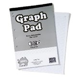 A4 5MM 50 LEAF GRAPH PAD PK10