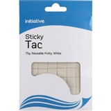 INITIATIVE STICKY TAC ADHESIVE 75G WHITE BLU TACK ALTERNATIVE