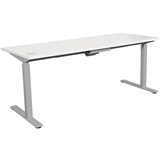 EVERYDAY ELECTRIC SIT TO STAND STRAIGHT DESK 1800 X 750MM WHITESILVER