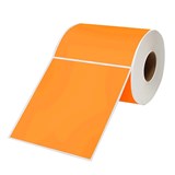 SHIPPING LABEL THERMAL PAPER LABELS 100X150X38  350 PER ROLL ORANGE CTN12