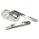 DYMO RHINO INDUSTRIAL EMBOSSING LABEL TAPE 12MM X 64M STAINLESS STEEL