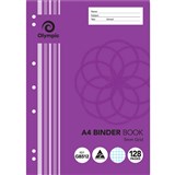 OLYMPIC GB512 BINDER BOOK 5MM GRID 128 PAGE 55GSM A4