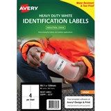 AVERY 936068 J4774 HEAVY DUTY INKJET LABELS 4UP WHITE PACK 10