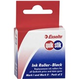 QUIKSTIK MARK III PRICING GUN REPLACEMENT INK ROLLER BLACK PACK 2