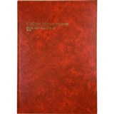 COLLINS 3880 SERIES ACCOUNT BOOK INDEXED THROUGH 84 LEAF A4 RED