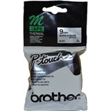 BROTHER M921 NON LAMINATED LABELLING TAPE 9MM BLACK ON SILVER