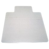 MARBIG DURAMAT CHAIRMAT PVC KEYHOLE LOW PILE CARPET 1140 X 1340MM