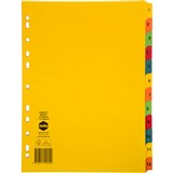 MARBIG DIVIDER MANILLA 12TAB A4 BRIGHT ASSORTED