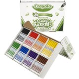 CRAYOLA WASHABLE MARKERS CLASSIC ASSORTED CLASSPACK 200