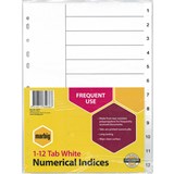 MARBIG INDEX DIVIDER PP 112 TAB A4 WHITE