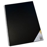 QUILL VISUAL ART DIARY 110GSM 120 PAGE A3 PP BLACK