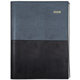 COLLINS VANESSA 145V99 DIARY DAY TO PAGE A4 BLACK
