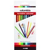 COLUMBIA FORMATIVE COLOUR PENCIL ROUND ASSORTED PACK 10