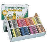 CRAYOLA CRAYONS LARGE ASSORTED CLASSPACK 400