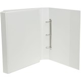 MARBIG INSERT RING BINDER PVC 3D 32MM A3 WHITE