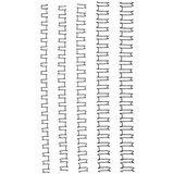 GBC WIRE BINDING COMB 21 LOOP 8MM A4 BLACK PACK 100