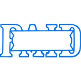 XSTAMPER CXBN 1201 PREINKED MESSAGE STAMP PAIDDATE 42 X 13MM BLUE