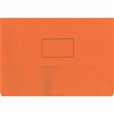 MARBIG SLIMPICK DOCUMENT WALLET FOOLSCAP BRIGHTS ORANGE PACK 10