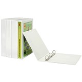 MARBIG CLEARVIEW INSERT RING BINDER 2D 25MM A5 WHITE