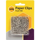MARBIG PAPER CLIP SMALL 28MM PACK 100