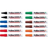 ARTLINE 509A WHITEBOARD MARKER CHISEL 5MM ASSORTED BOX 12