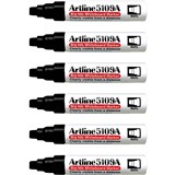 ARTLINE 5109A WHITEBOARD MARKER CHISEL 10MM BLACK BOX 6