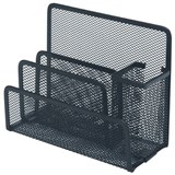 ESSELTE METAL MESH DESK ORGANISER BLACK