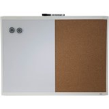 QUARTET BASICS COMBINATION BOARD 430 X 580MM WHITE FRAME