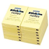 STICKON NOTES 100 SHEETS 50 X 76MM YELLOW PACK 12