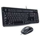 LOGITECH MK120 WIRED KEYBOARD AND MOUSE COMBO BLACK