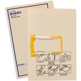 AVERY 84525 TUBECLIP FILE FOOLSCAP BUFF WITH BLUE PRINT