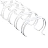 FELLOWES WIRE BINDING COMB 34 LOOP 8MM A4 WHITE PACK 100