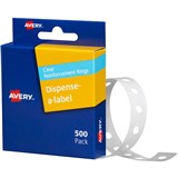 AVERY 934241 REINFORCEMENT RINGS CLEAR VINYL PACK 500