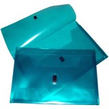 POP POLYWALLY WALLET HOOK AND LOOP CLOSURE 30MM GUSSET FOOLSCAP BLUE