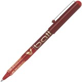 PILOT VBALL LIQUID INK ROLLERBALL PEN 07MM RED