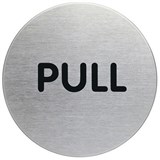 DURABLE PICTOGRAM SIGN PULL 65MM STAINLESS STEEL