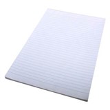 QUILL RULED BANK PAD 2 SIDES 70GSM 100 LEAF A4 WHITE