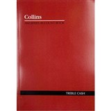 COLLINS A60 SERIES ACCOUNT BOOK 3 MONEY COLUMN TREBLE CASH 60 LEAF A4 RED