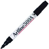 ARTLINE 500A WHITEBOARD MARKER BULLET 2MM BLACK PACK 4 HANGSELL