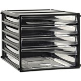 ESSELTE DESKTOP FILING 4 DRAWERS A4 BLACK FRAME