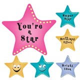 AVERY 69615 MERIT STICKERS SUPER STAR STICKER 100 ROLL