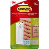 COMMAND ADHESIVE SAWTOOTH PICTURE HANGER WHITE PACK 1 HANGER AND 2 STRIPS