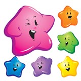 AVERY 69602 MERIT STICKERS STAR FACE 30MM METALLIC ASSORTED COLOURS PACK 50