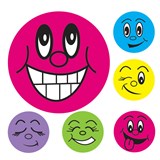 AVERY 69618 MERIT STICKERS MINI SMILEY FACE 13MM ASSORTED COLOURS PACK 800