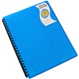 BANTEX JEWEL DISPLAY BOOKS REFILLABLE 30 POCKET A4 BLUE