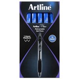 ARTLINE FLOW RETRACTABLE BALLPOINT PEN 10MM BLUE BOX 12