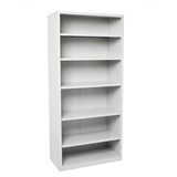RAPIDLINE METAL SHELVING UNIT 5 SHELVES 2200 X 900 X 400MM SILVER GREY