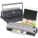 GOLD SOVEREIGN A3VT A3 LAMINATOR  GOLD SOVEREIGN GS12 A4 COMB BINDING MACHINE  BINDING CONSUMABLES STARTER PACK