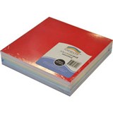 RAINBOW COLOURED SQUARE CARD 203MM ASSORTED PACK 100